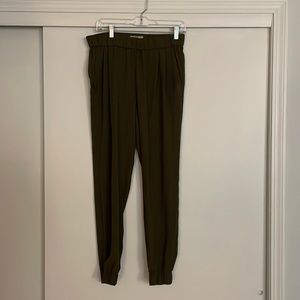 Olive Drapey joggers